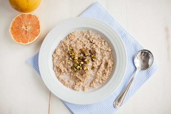 Basmati Rice, Cardamom, and Pistachio Porridge with Grapefruit // Choosing Raw