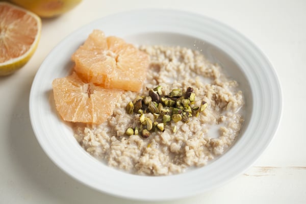 Basmati Rice, Cardamom, and Pistachio Porridge with Grapefruit // Choosing Raw