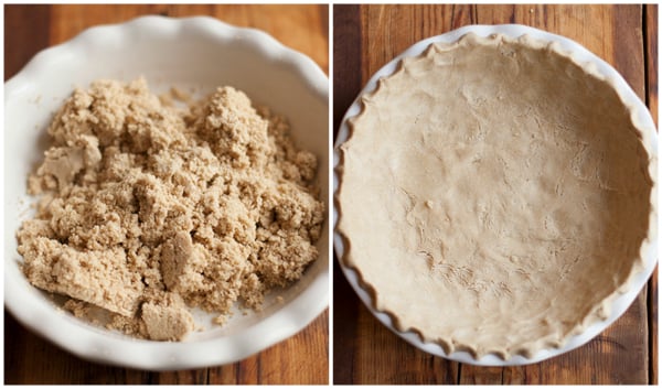 Oat and rice crust