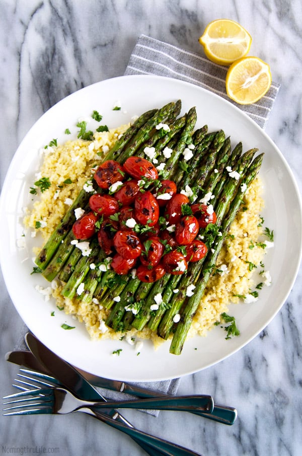 Lemon-Millet-with-Grilled-Asparagus-and-Blistered-Tomatoes-1