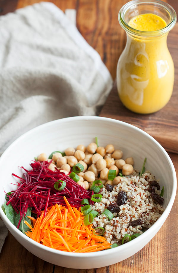 Totally addictive creamy cashew carrot dressing