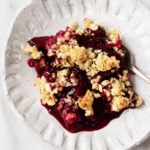 Vegan Blackberry Plum Crisp | The Full Helping