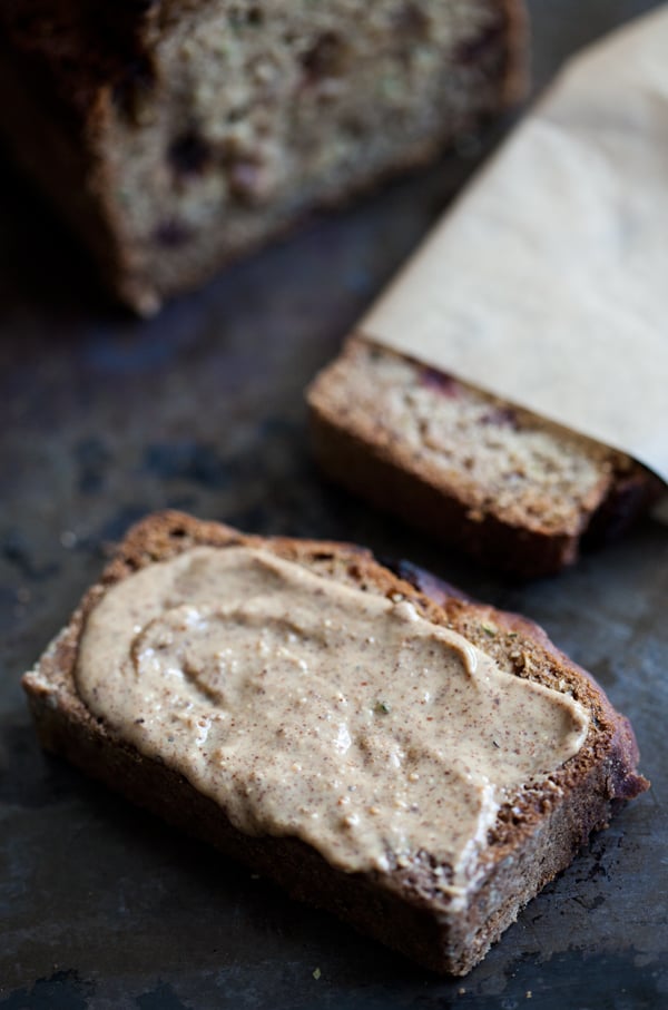 Gluten Free, Vegan Zucchini Date Bread