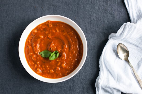Roasted Tomato & Rice Soup