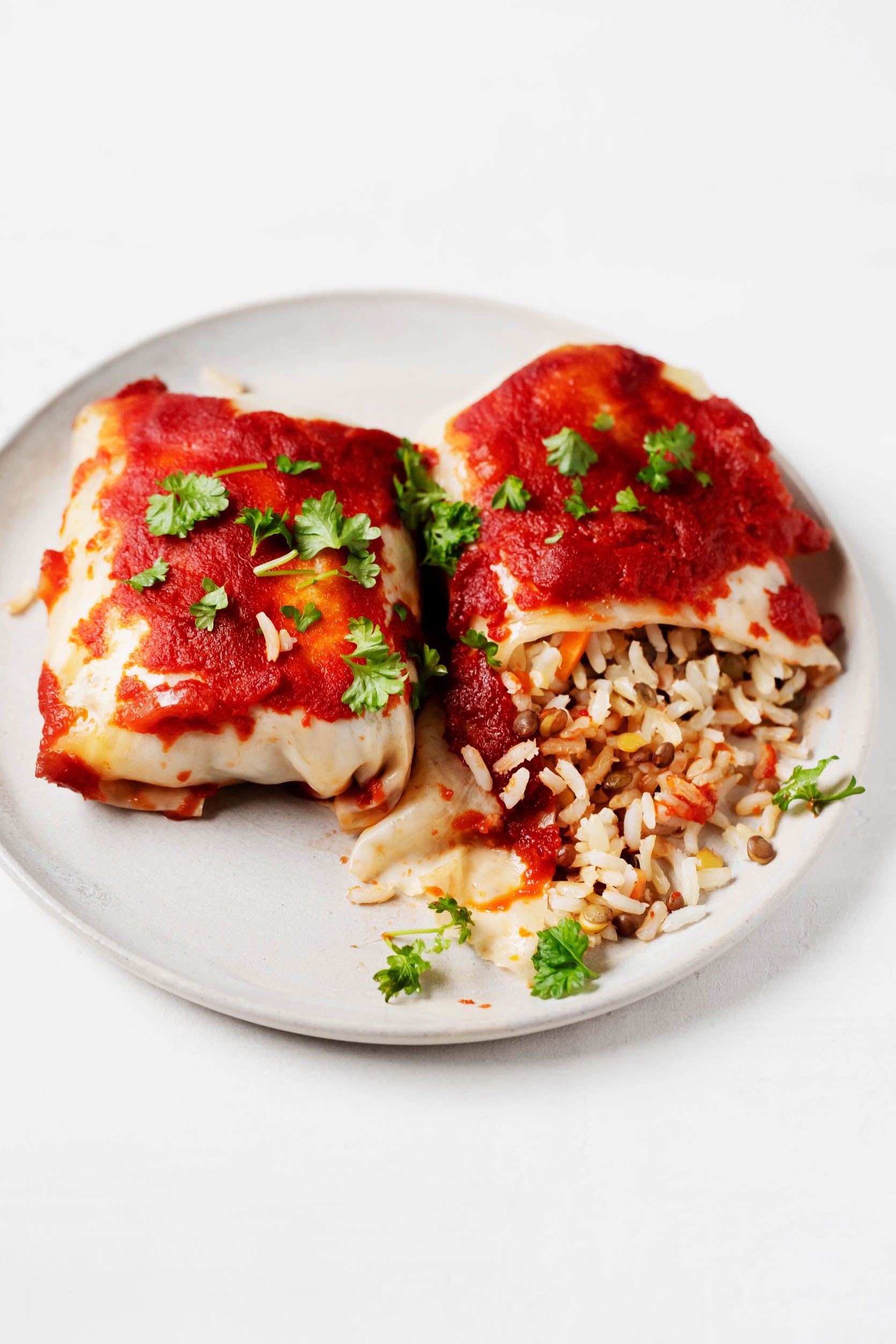 Middle Eastern Inspired Stuffed Cabbage Rolls The Full Helping