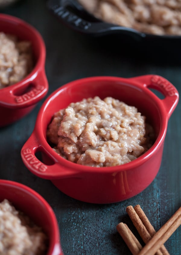 Vegan Slow Cooker Apple Pie Steel Cut Oats | The Full Helping