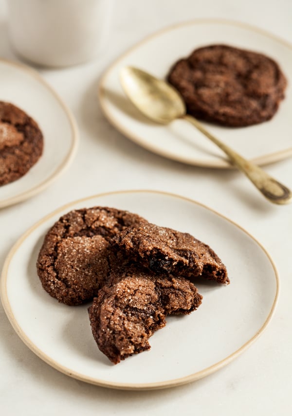 Vegan, gluten free chocolate cherry almond cookies | The Full Helping