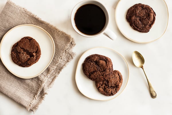 Vegan, gluten free chocolate cherry almond cookies | The Full Helping