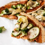 Easy Vegan Tortilla Pizza | The Full Helping