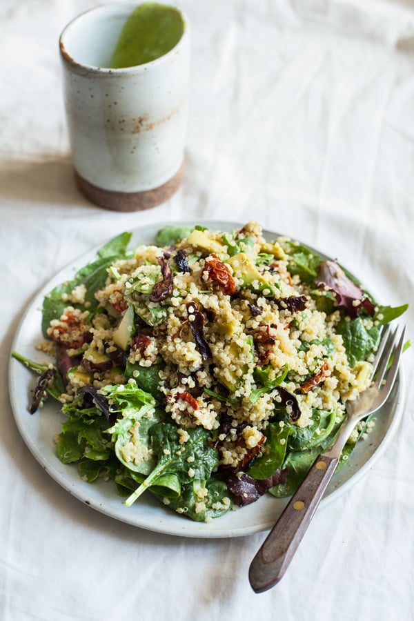Quinoa BLT Salad with Shiitake Bacon | The Full Helping