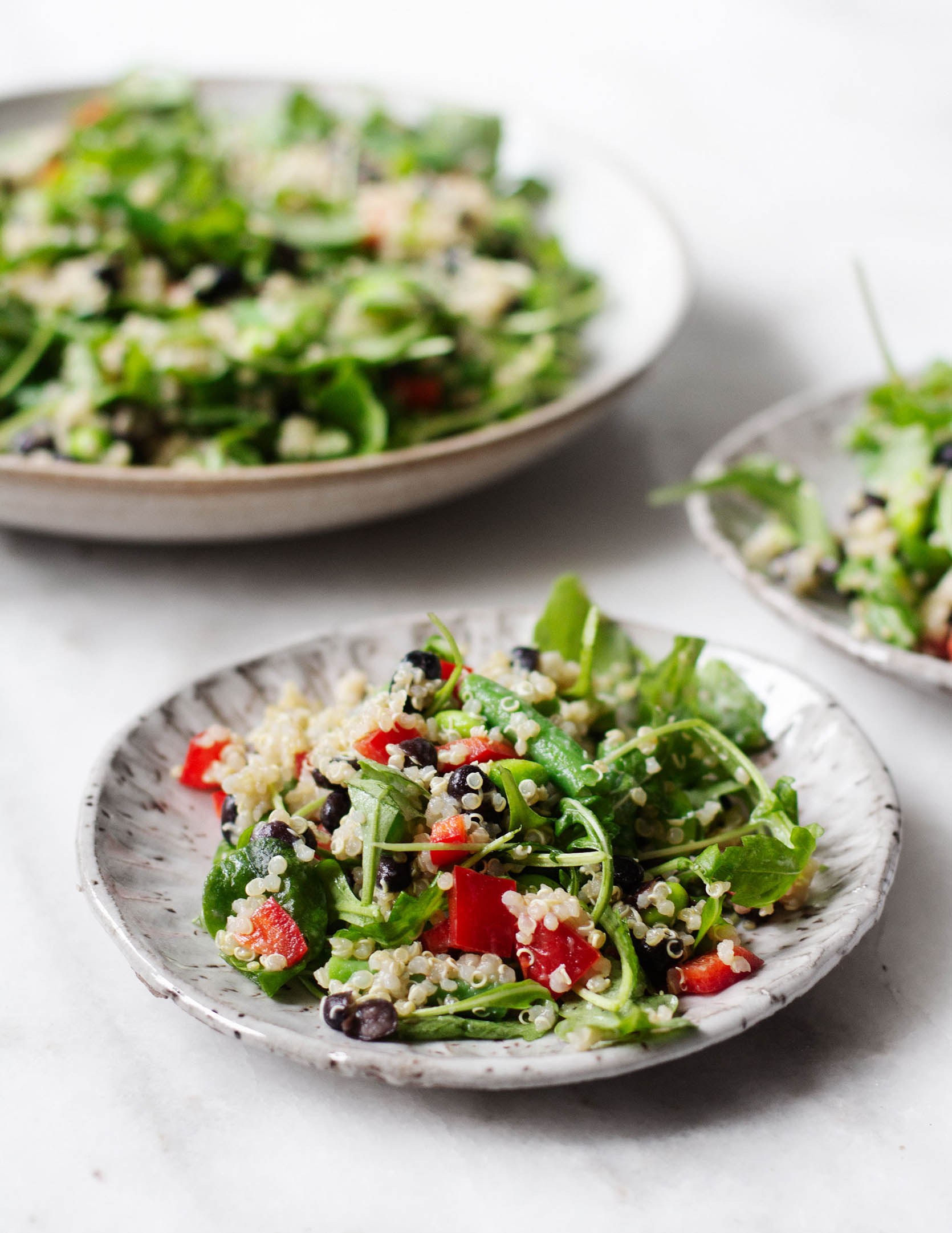 Vegan Three Bean Salad Close Up