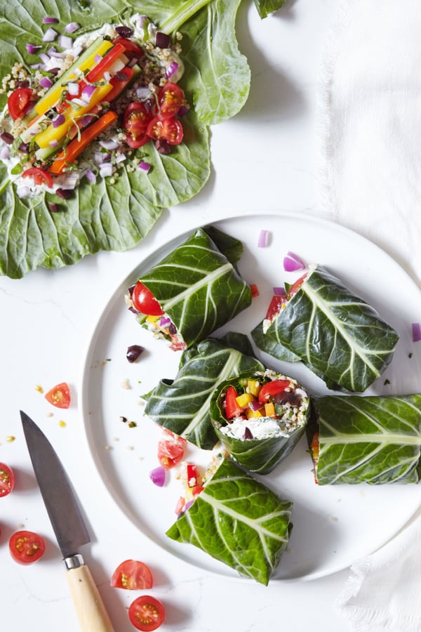 Greek+Collard+Green+Wraps+with+Vegan+Tzatziki+-+Natural+Girl+Modern+World+-+1