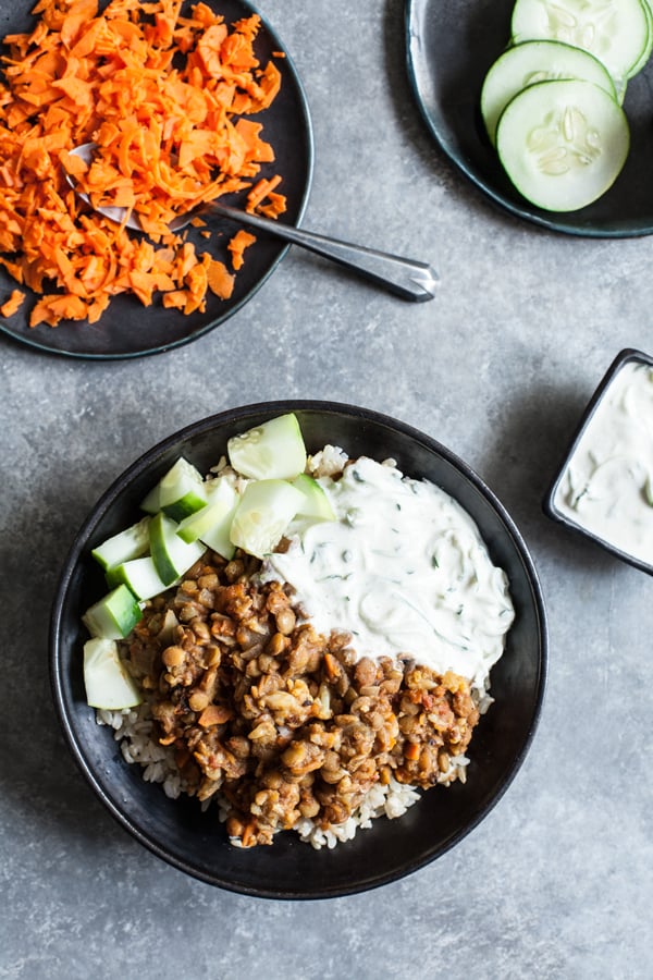 Slow Cooker Spiced Lentils and Cauliflower from Inspiralize Everything | The Full Helping
