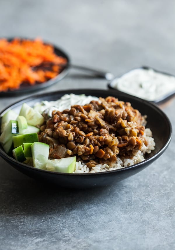 Slow Cooker Spiced Lentils and Cauliflower from Inspiralize Everything | The Full Helping