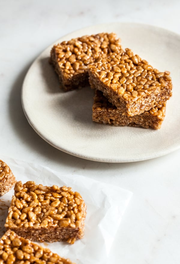 Caramel Cinnamon Crispy Treats | The Full Helping