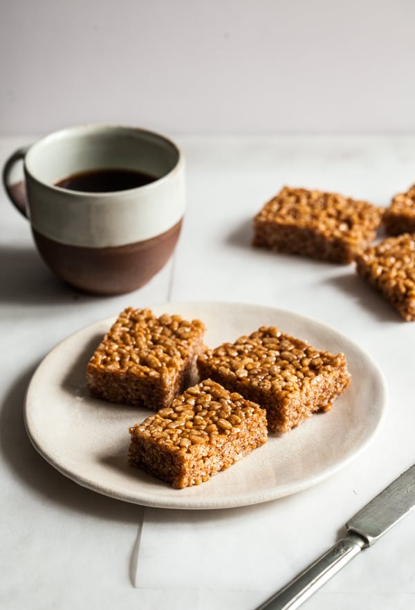 Caramel Cinnamon Crispy Treats | The Full Helping