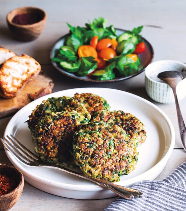 Maya Sozer's Vegan Zucchini Fritters | The Full Helping