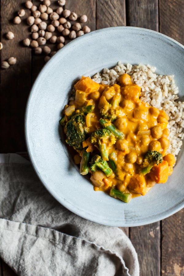 Pumpkin Chickpea Cashew Curry | The Full Helping