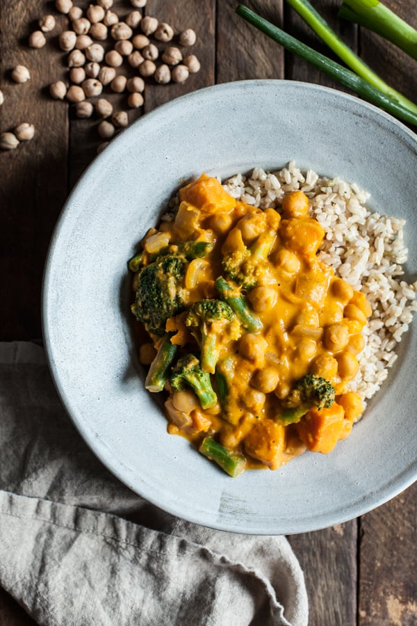 Pumpkin Chickpea Cashew Curry | The Full Helping