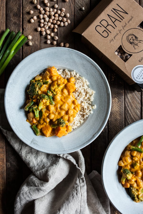 Pumpkin Chickpea Cashew Curry | The Full Helping
