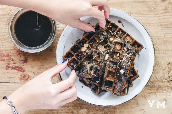 vegan-black-sesame-waffles