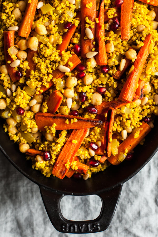 Moroccan Millet & Roasted Carrot Pilaf | The Full Helping