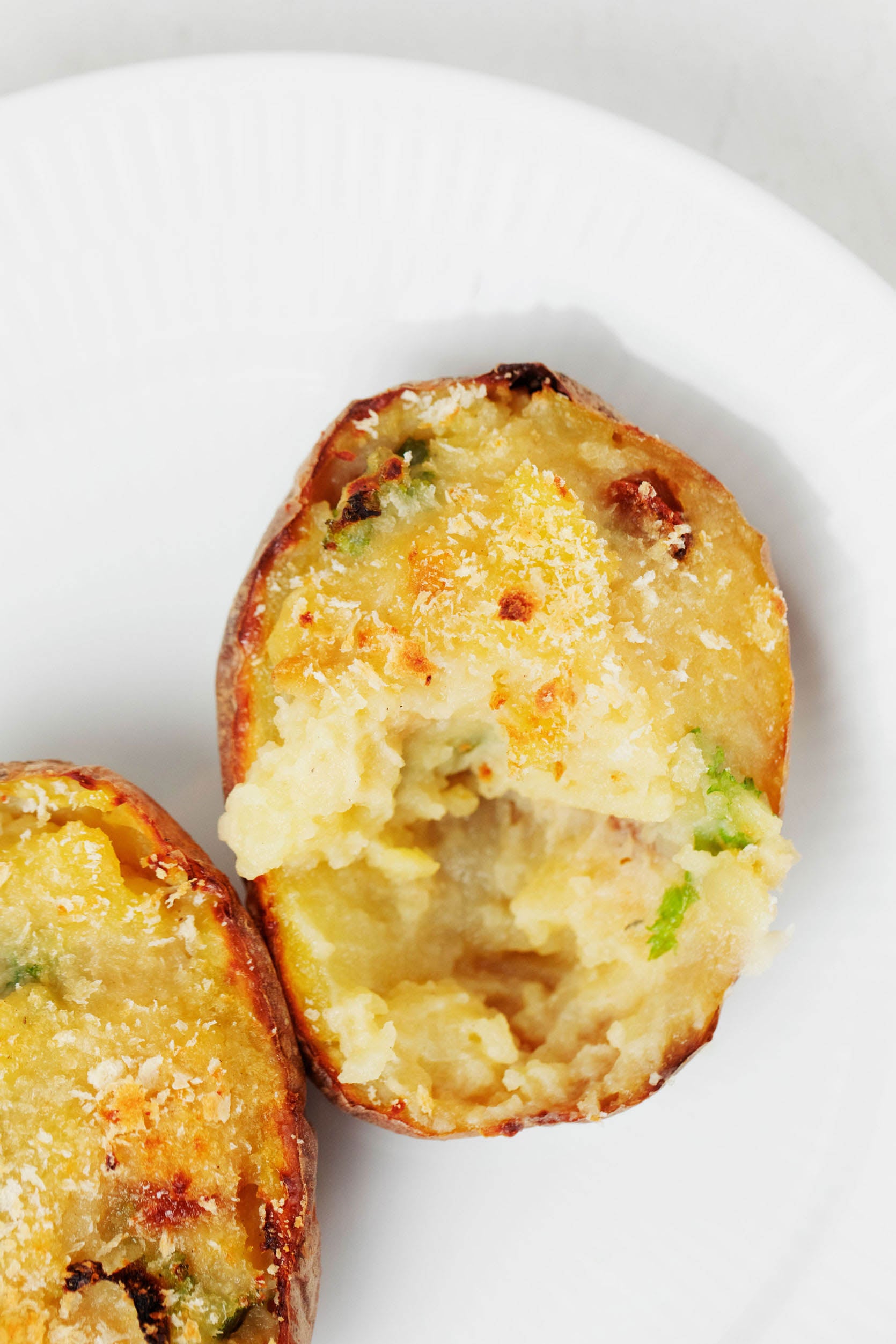 Loaded Garlic Kale Potatoes The Full Helping