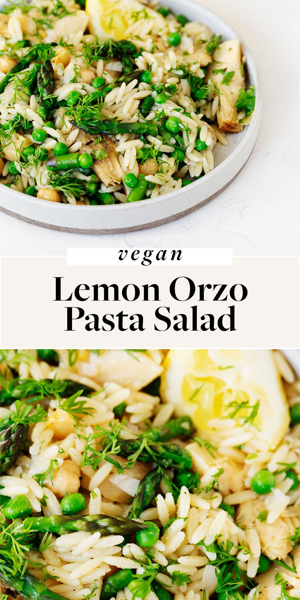 Vegan Lemon Orzo Pasta Salad The Full Helping