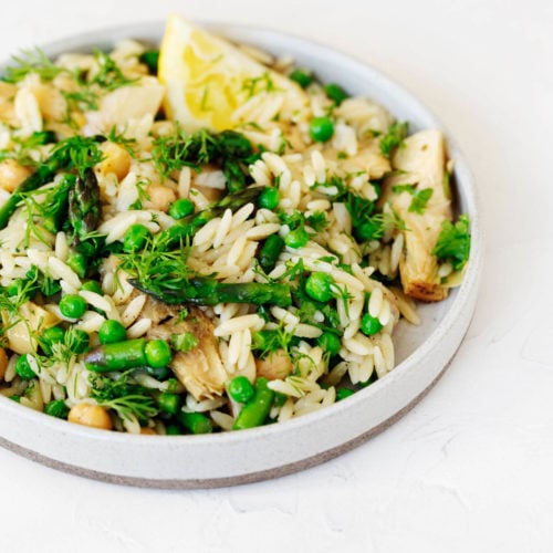 Vegan Lemon Orzo Pasta Salad The Full Helping