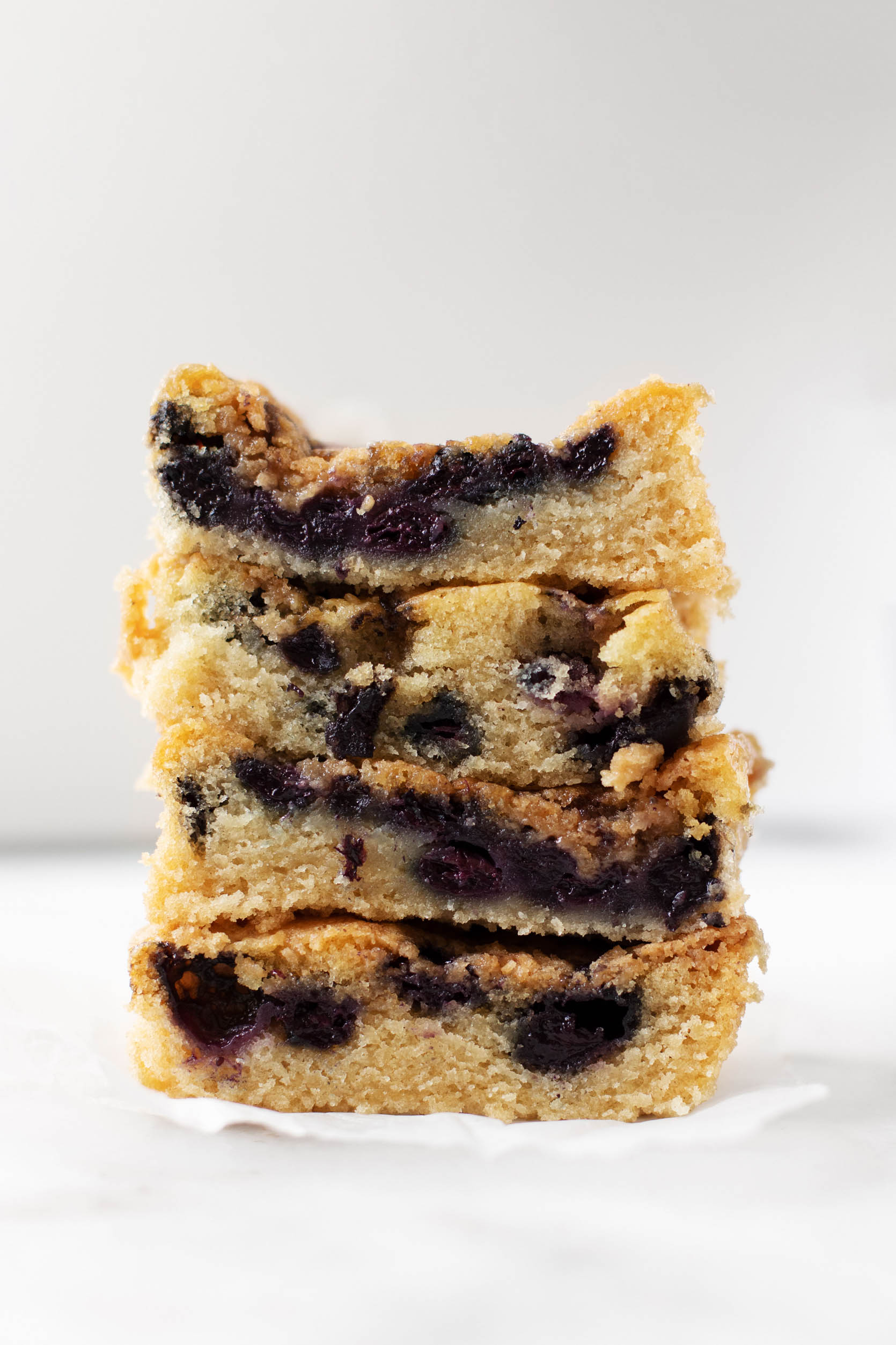 Blueberry Buckle Närbild / den fulla hjälpen