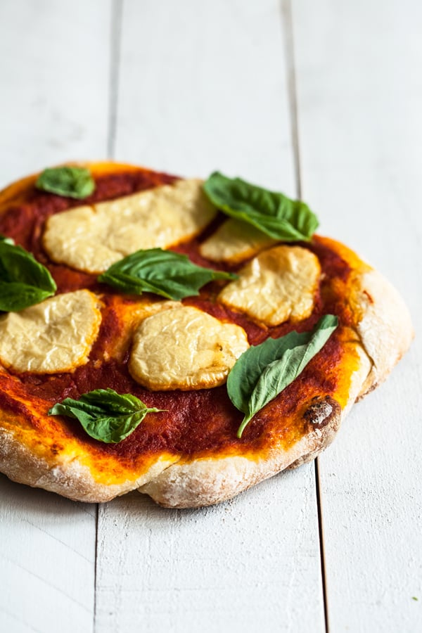 Perfect Vegan Pizza Margherita | The Full Helping