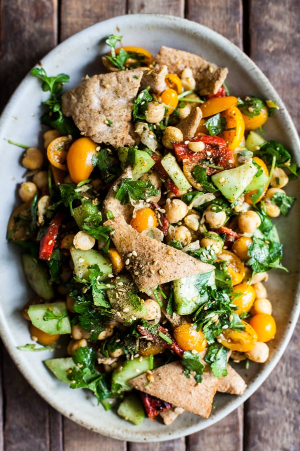 little gem fattoush salad - iloveorganicgirl