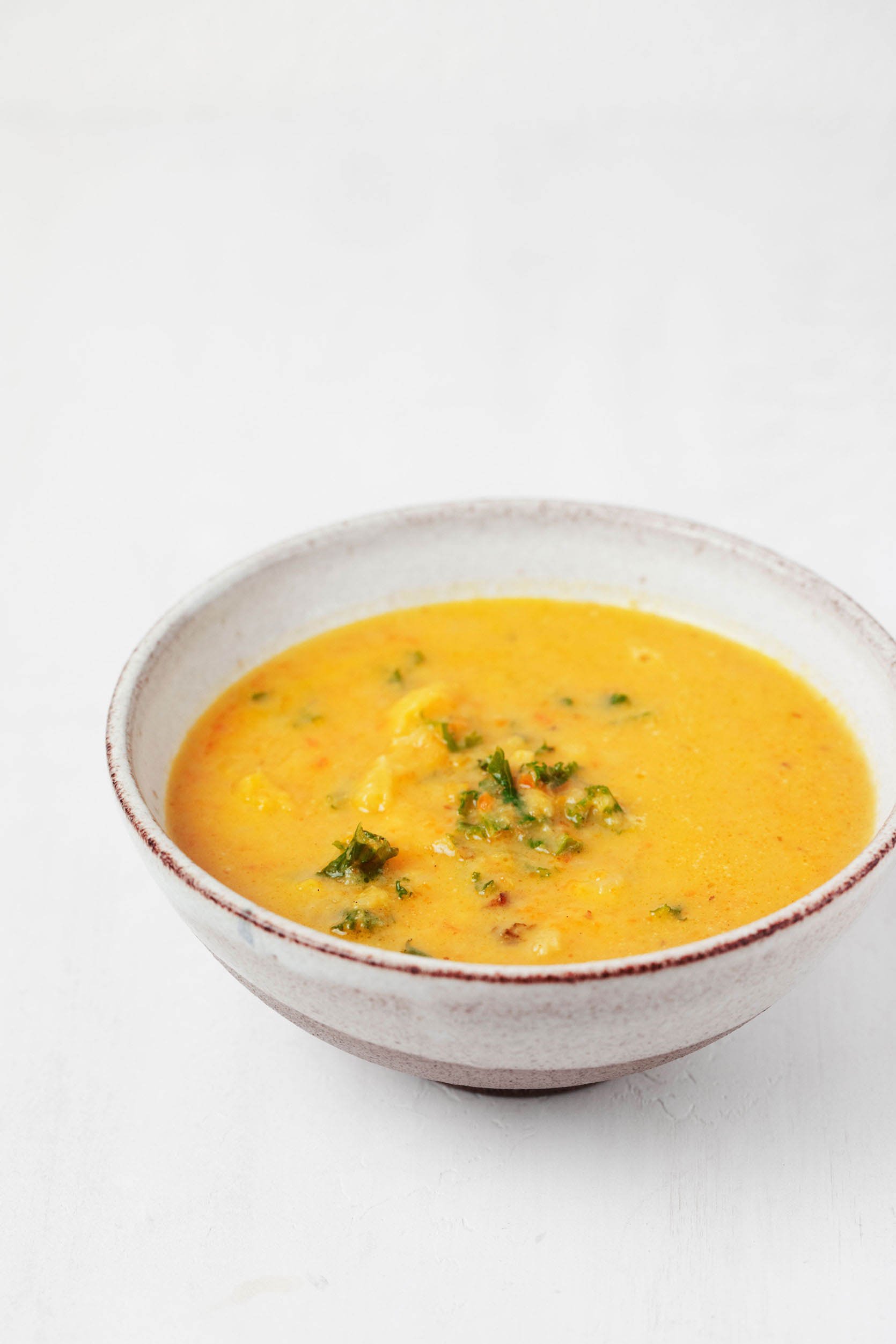Creamy, Turmeric Spiced Cauliflower Kale Soup The Full Helping