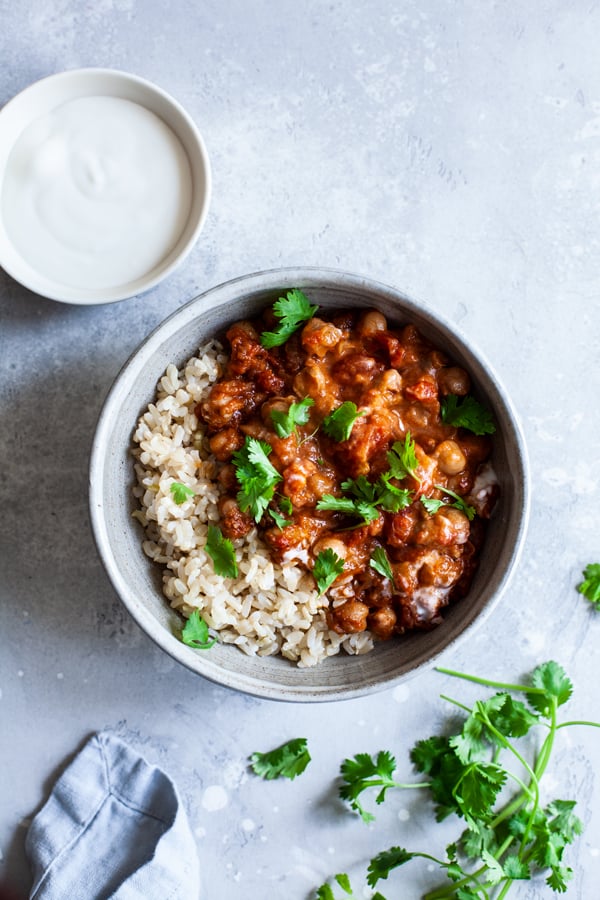 Simple Slow Cooker Chana Masala | The Full Helping