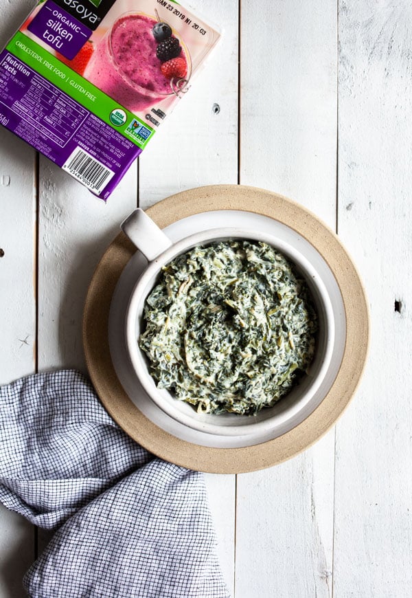 Simple Vegan Creamed Spinach | The Full Helping