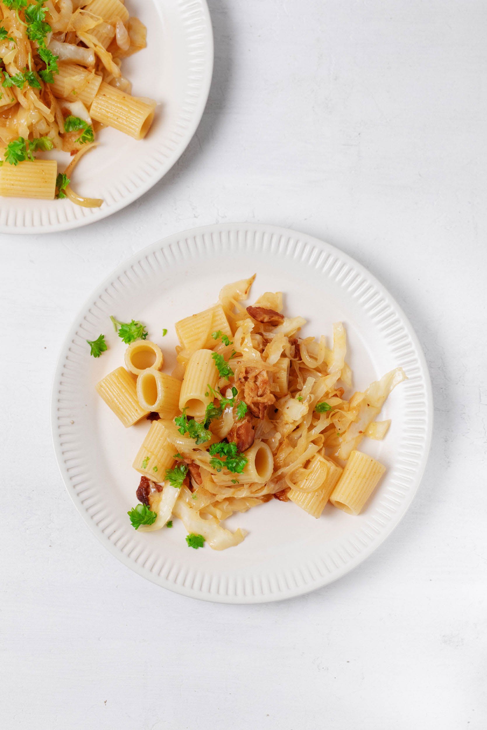 Caramelized Cabbage & Onion Pasta | The Full Helping