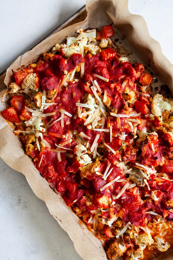 pizza cauliflower bake