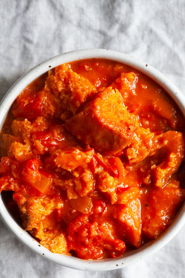 Simple Tomato Bread Soup | The Full Helping