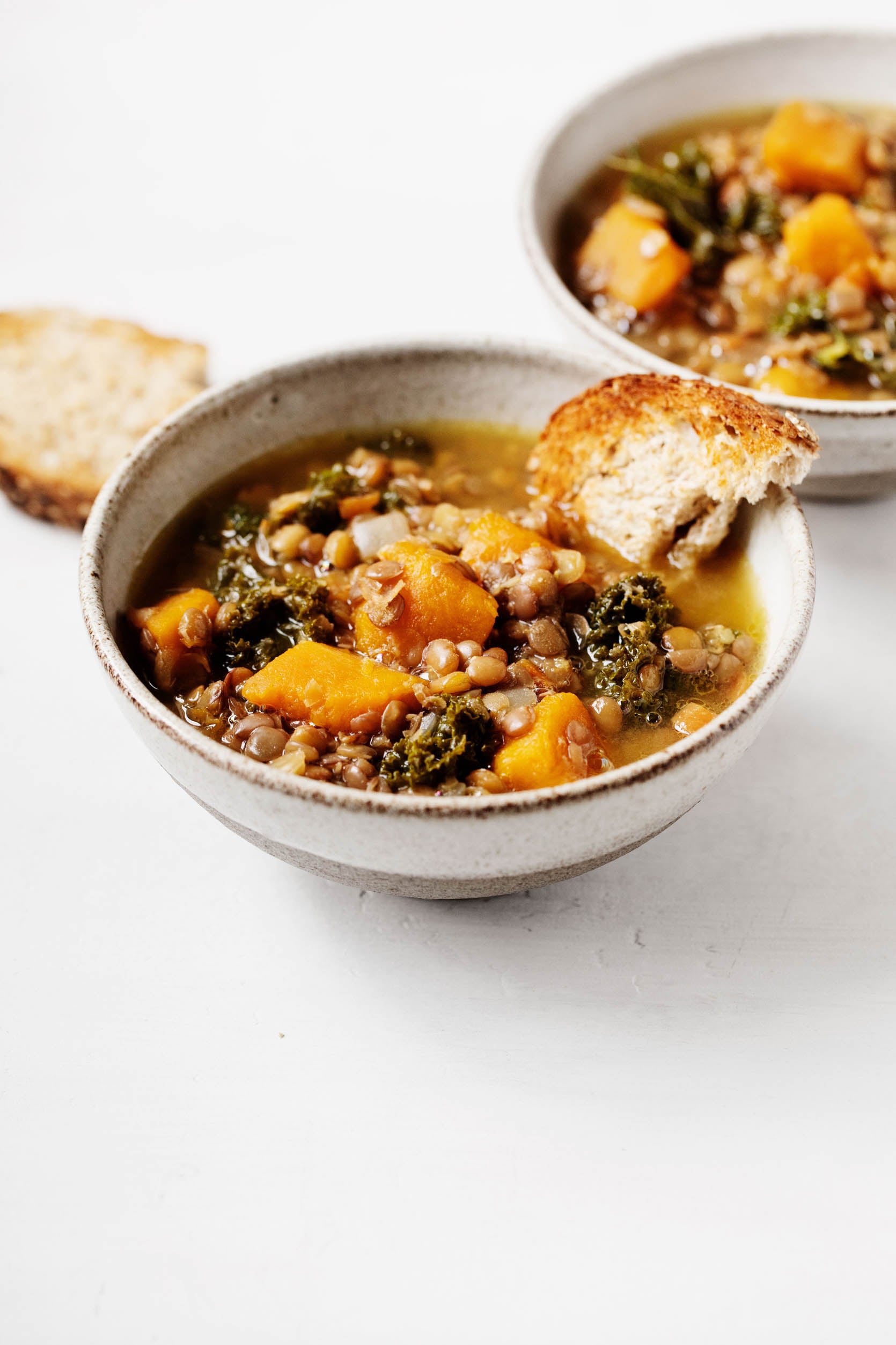 Hearty Butternut Squash Kale & Lentil Soup The Full Helping