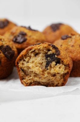 The Best Vegan Banana Chocolate Chip Muffins