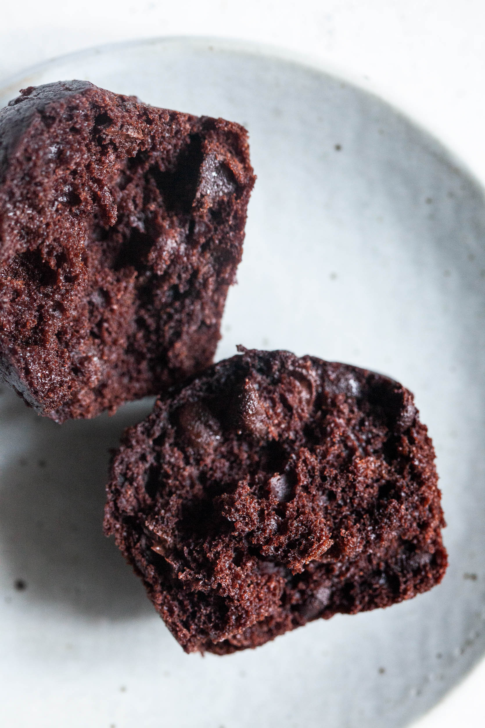 Vegan Double Chocolate Muffins | The Full Helping