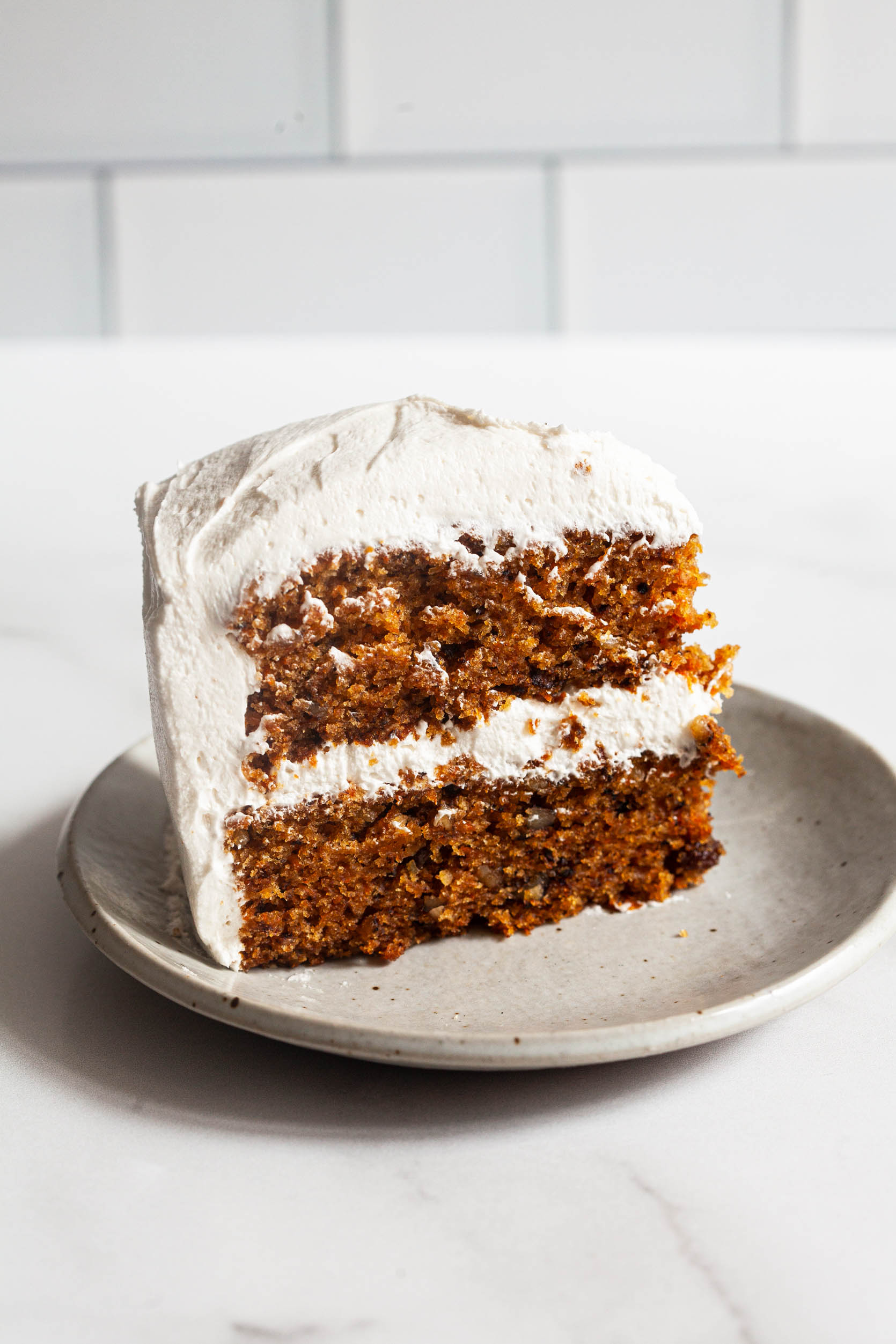 Favorite Vegan Carrot Cake with Cream Cheese Frosting | The Full Helping