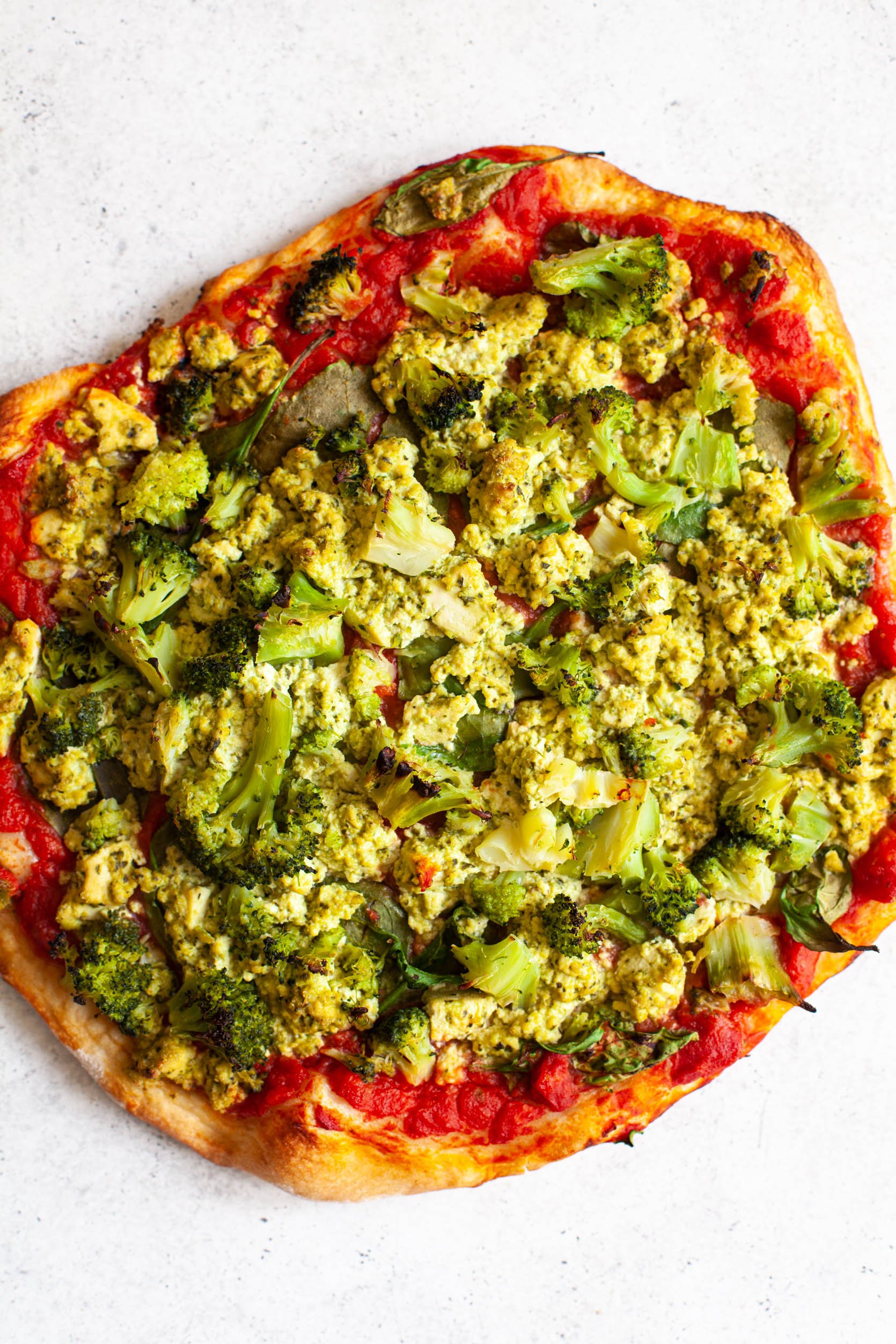 Green Goodness Pizza | The Full Helping