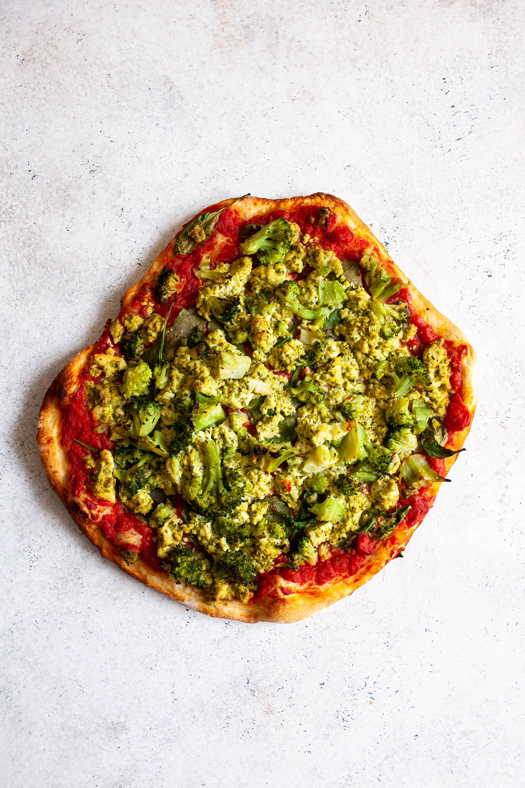 Green Goodness Pizza | The Full Helping