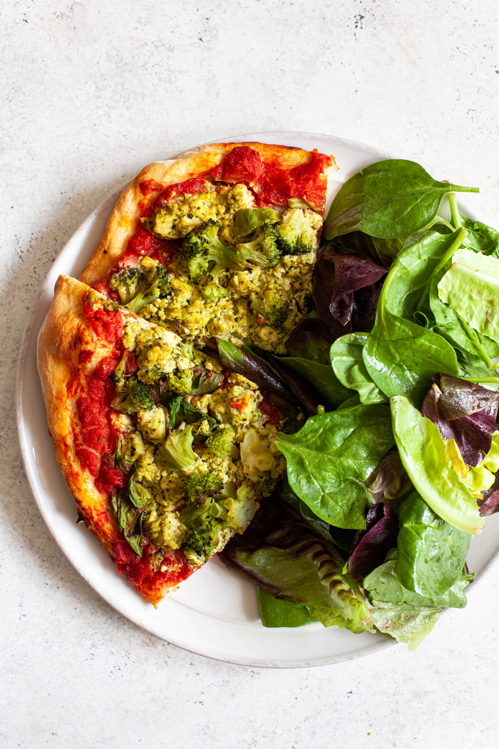 Green Goodness Pizza | The Full Helping