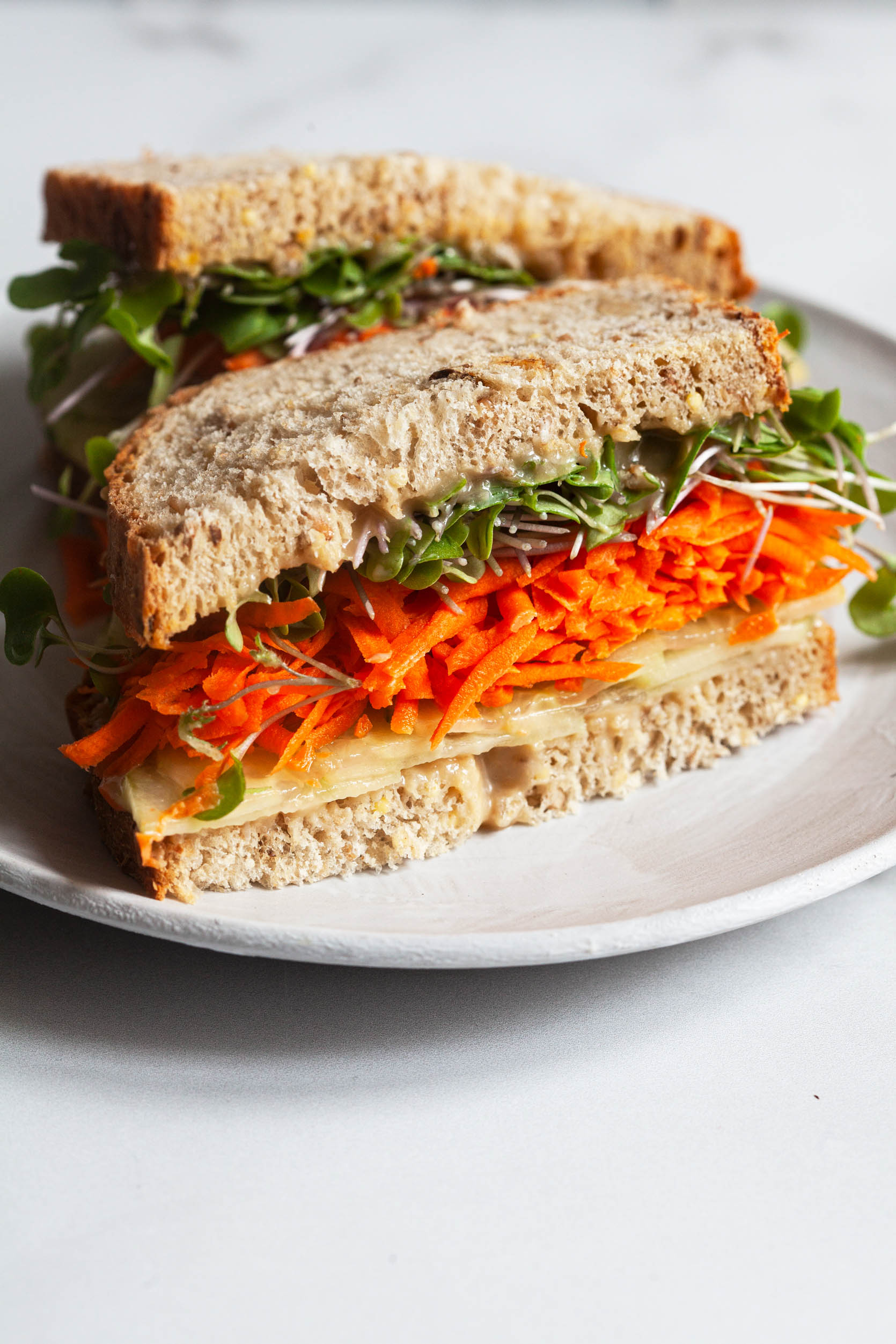 Miso Tahini Vegetable Sandwich