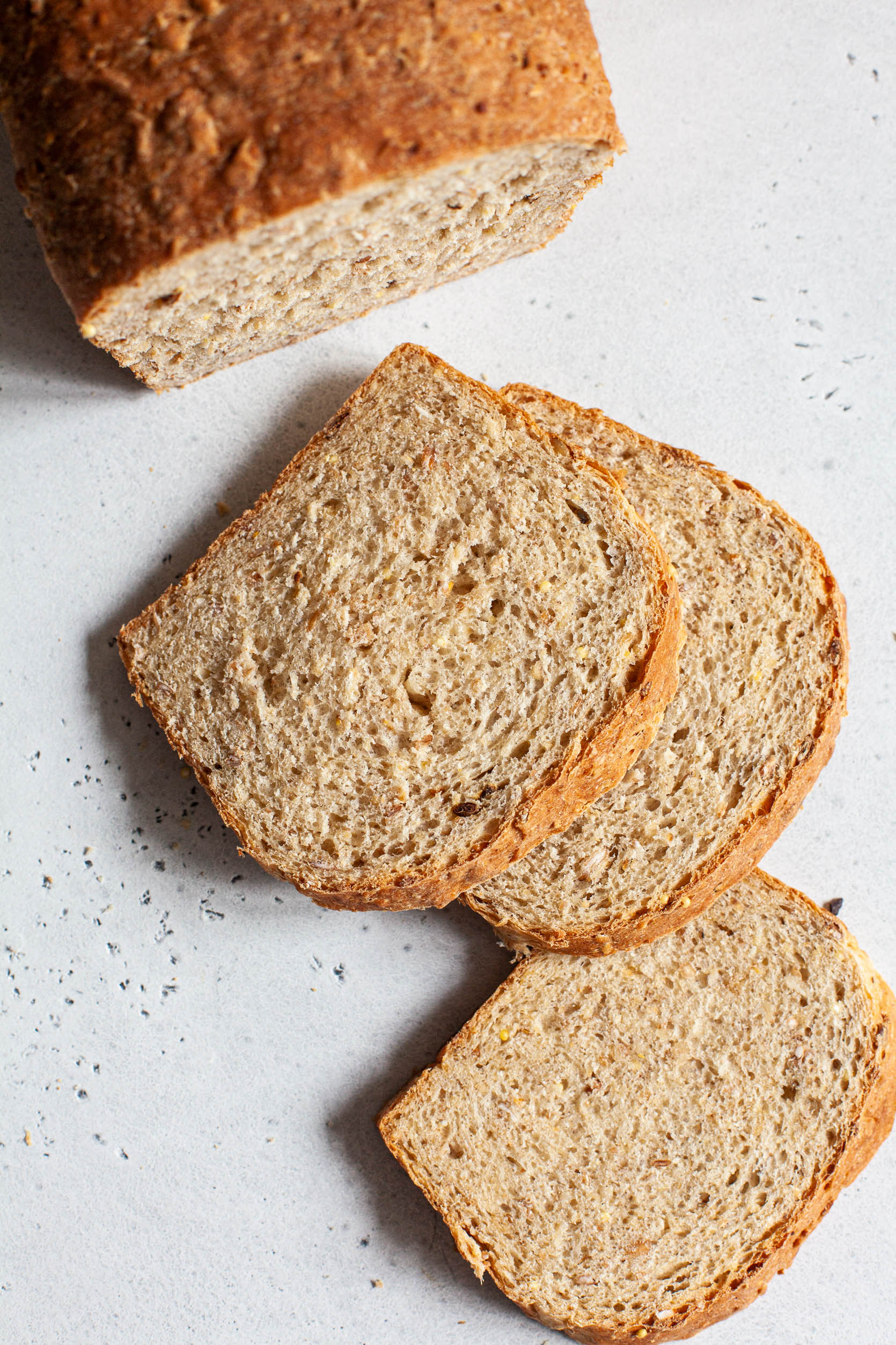 Easy Vegan Multigrain Bread