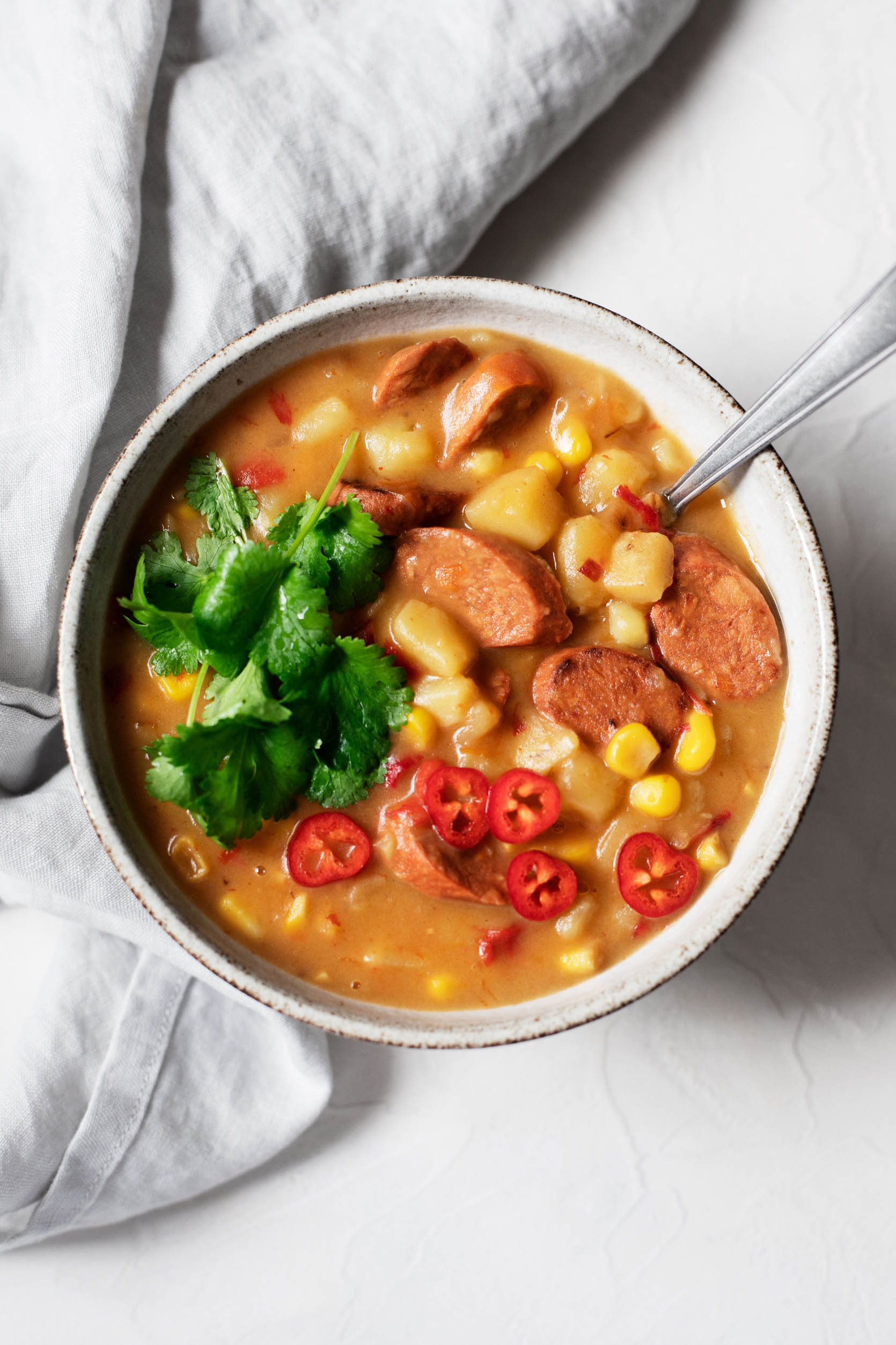 Vegan Potato Corn Chowder | The Full Helping