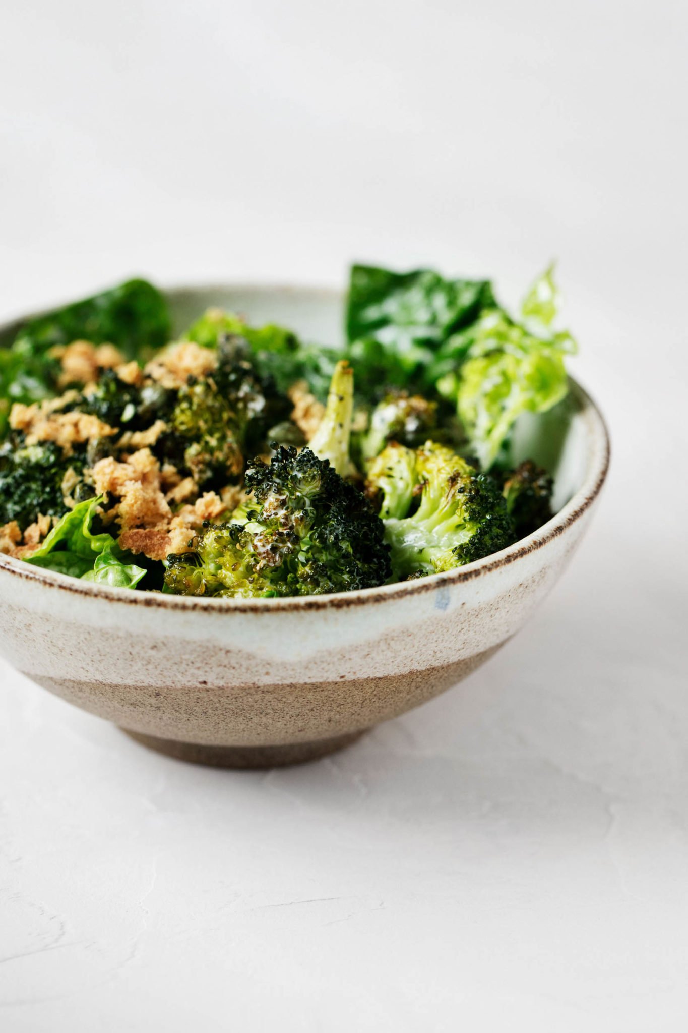 Crispy Broccoli Caesar Salad A Creative Vegan Spin on Caesar Salad