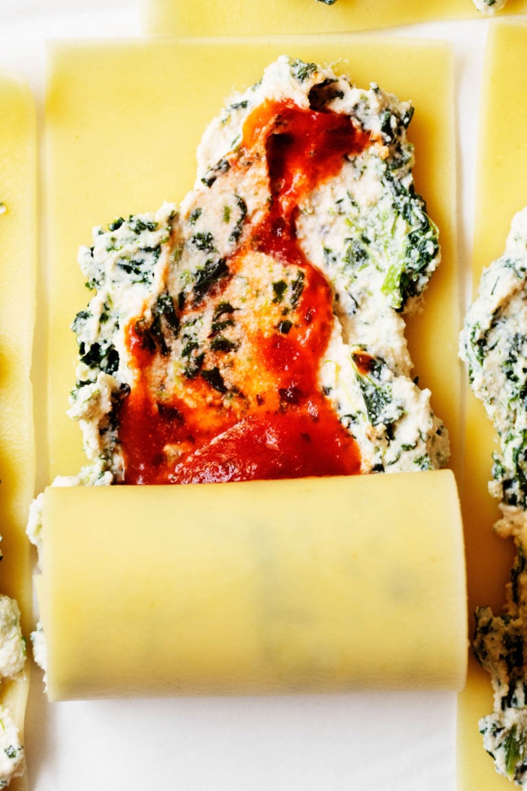 Vegan Spinach Lasagna Rolls MakeAhead, Freezable Comfort Food